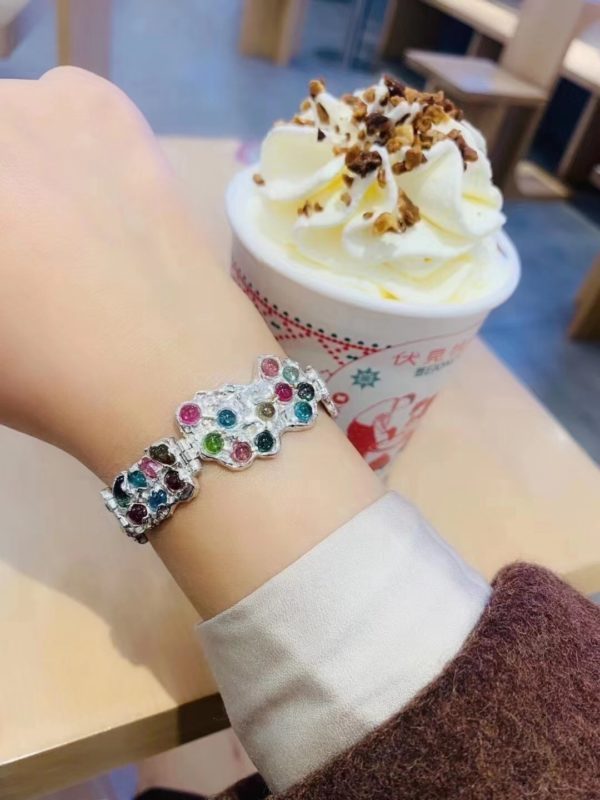 碧玺手镯天蝎座款，绝美！-菩心晶舍