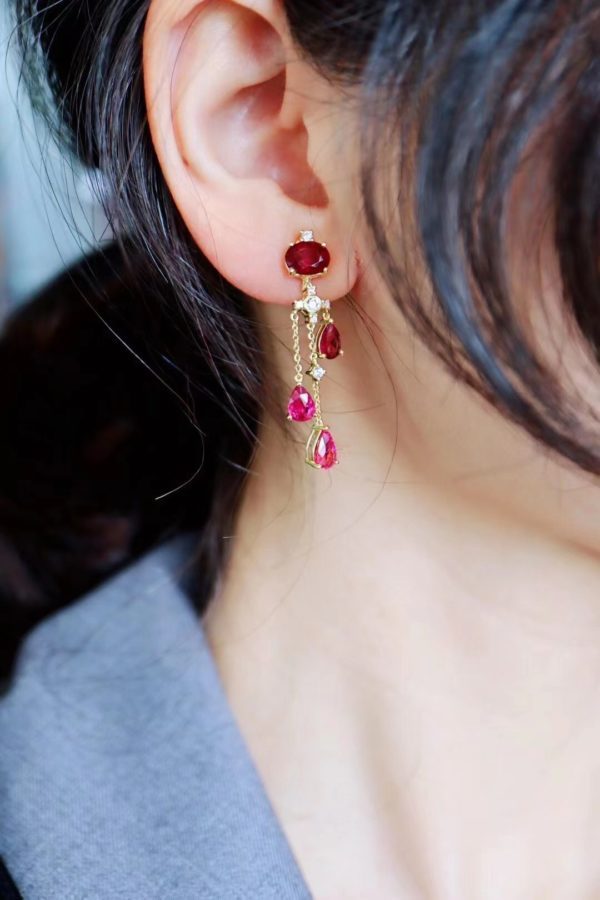 这条红宝石色系碧玺手链,不挑年龄,不挑肤色-菩心晶舍