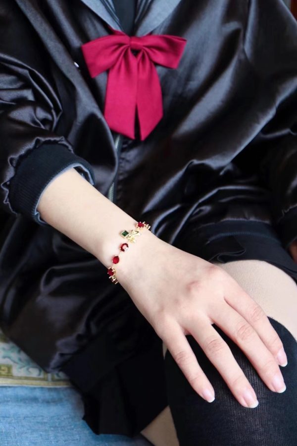 这条红宝石色系碧玺手链,不挑年龄,不挑肤色-菩心晶舍