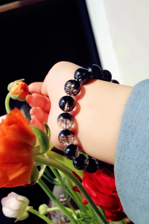 酷酷的黑发晶,可助主人排除身上的浊气-菩心晶舍