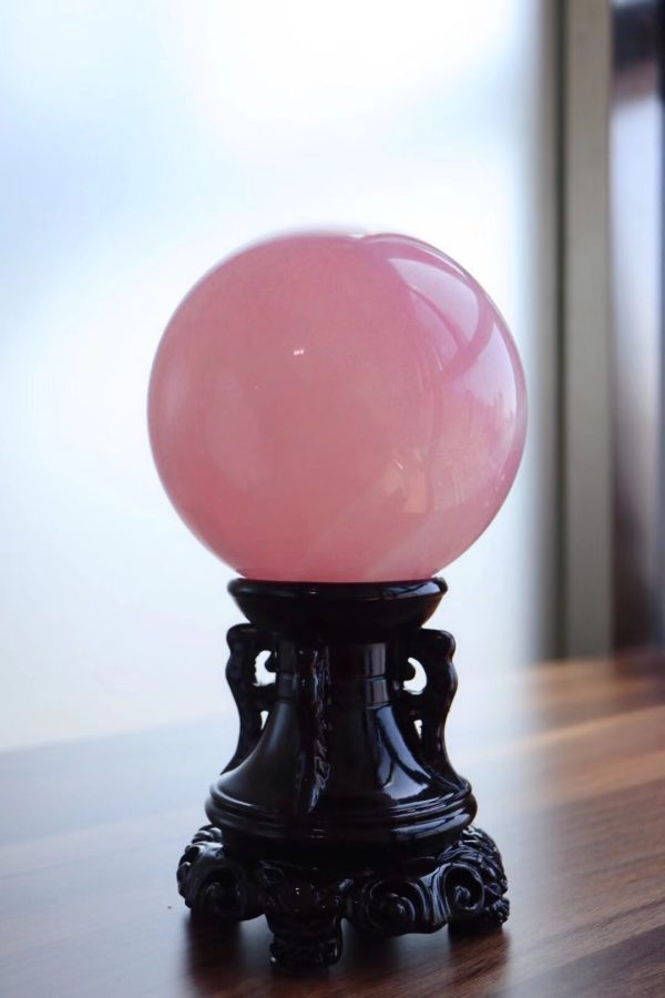 唯美粉晶球,心轮的疗愈基础石-菩心晶舍