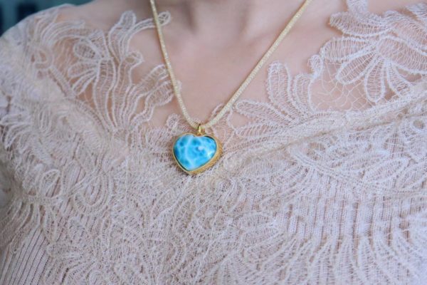 多米尼加的海纹石,如玉的光泽,似海的肌理-菩心晶舍