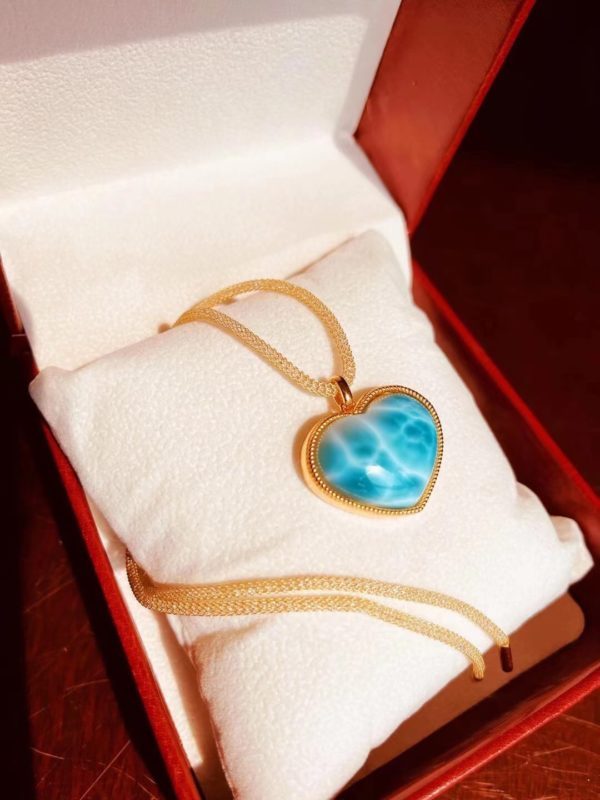 多米尼加的海纹石,如玉的光泽,似海的肌理-菩心晶舍