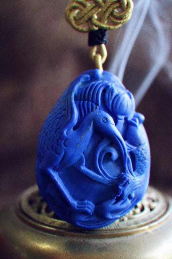 老矿青金石,佛教七宝,佛性十足-菩心晶舍