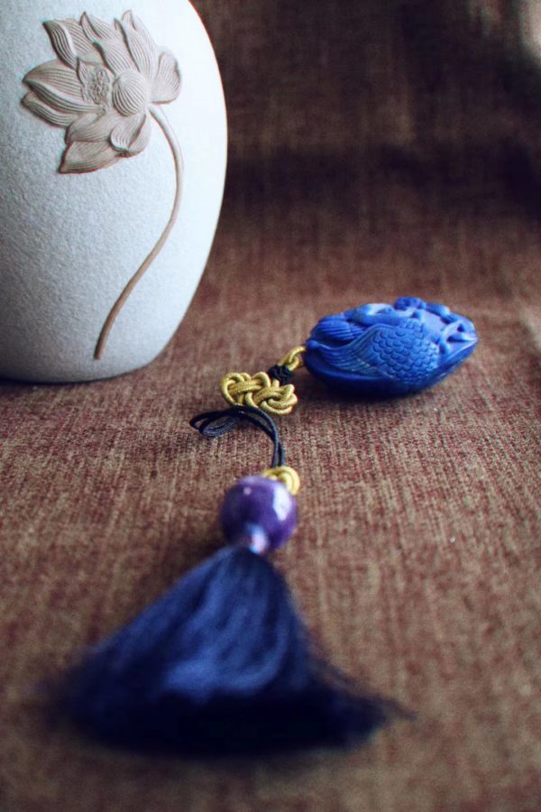 老矿青金石,佛教七宝,佛性十足-菩心晶舍