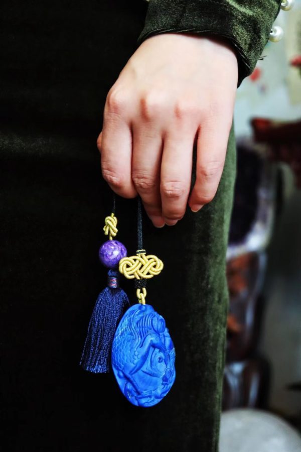 老矿青金石,佛教七宝,佛性十足-菩心晶舍