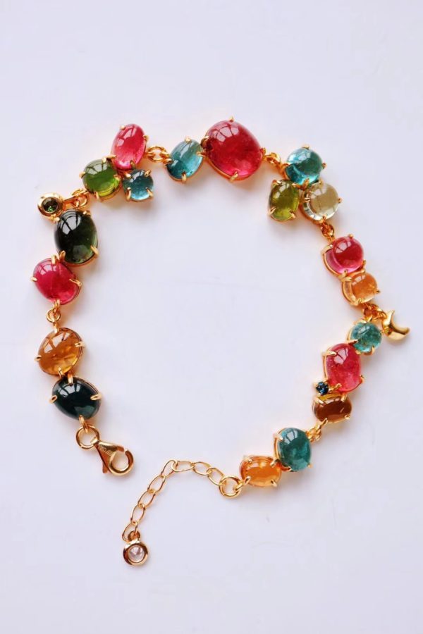 不要再错过这次绝美素面碧玺手链了哟-菩心晶舍