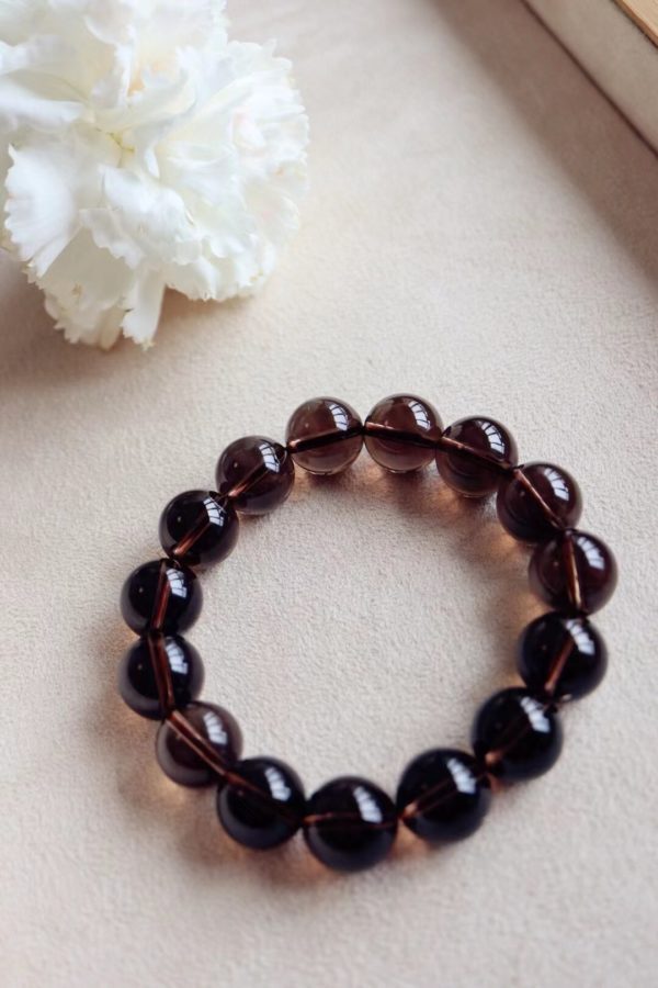 顶级茶晶,帮助排负,落地,活化所有脉轮-菩心晶舍