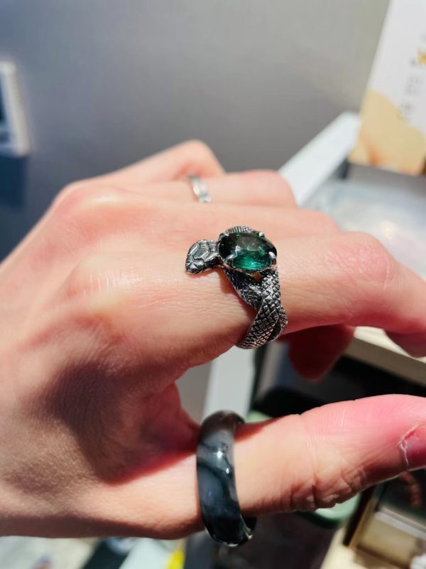 【客户返图】碧玺蛇戒、捷克陨石、 超七返图,和菩心晶石相伴的路上-菩心晶舍