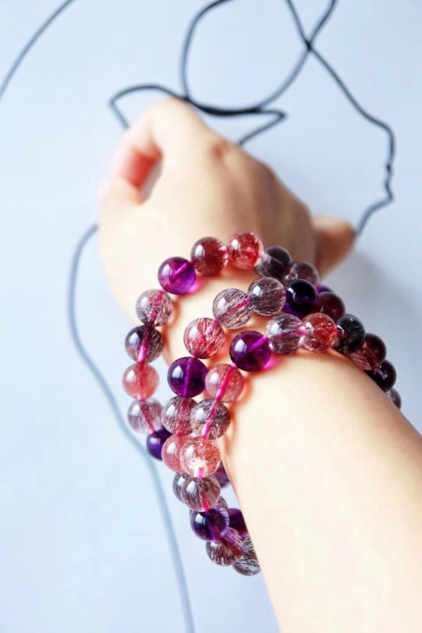 极品超七紫发晶,水晶中的白富美-菩心晶舍