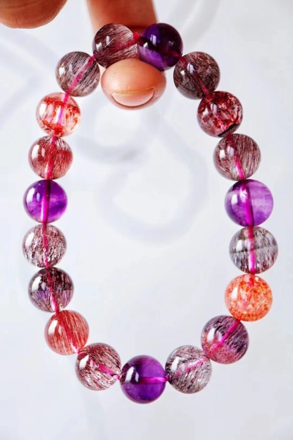 极品超七紫发晶,水晶中的白富美-菩心晶舍