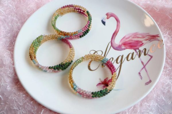 献上一波很应景的彩虹碧玺细链,上手百搭耐看-菩心晶舍