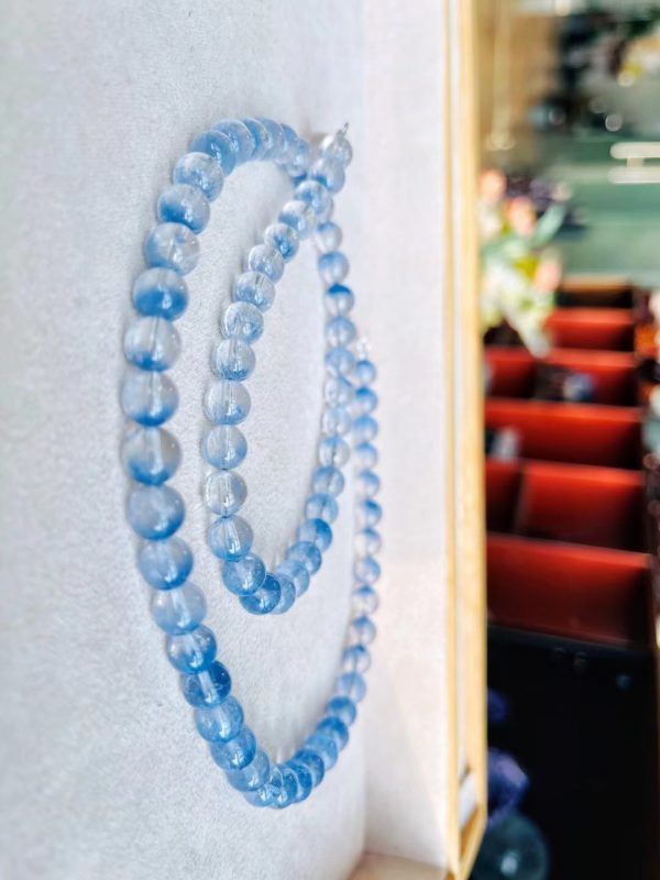 拥有一条收藏级蓝发晶项链,能开心好久-菩心晶舍