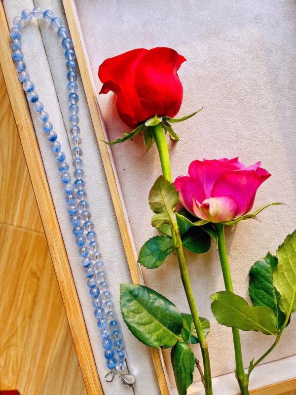 拥有一条收藏级蓝发晶项链,能开心好久-菩心晶舍