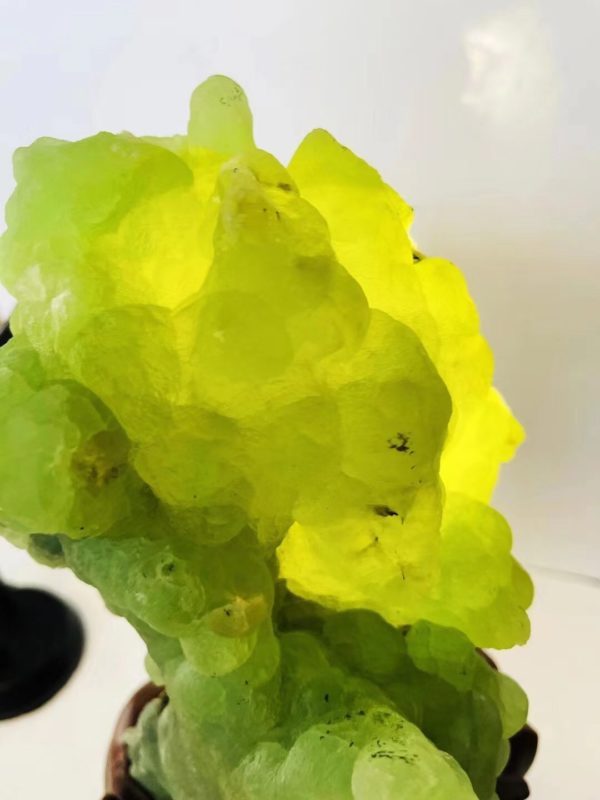 高等级葡萄石原石大摆件,福气倍增-菩心晶舍