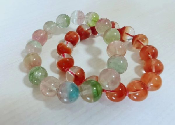 【客户返图】碧玺、 红兔毛、蓝发晶、黄水晶,一觉醒来,收到绝美返图!-菩心晶舍