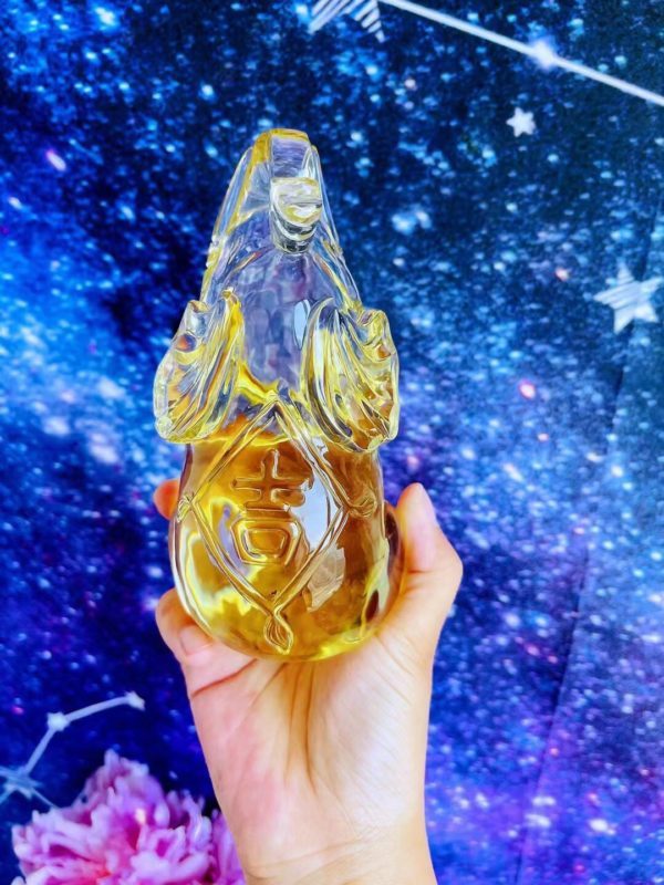 收藏级黄水晶摆件,星空里来的一只小飞象-菩心晶舍