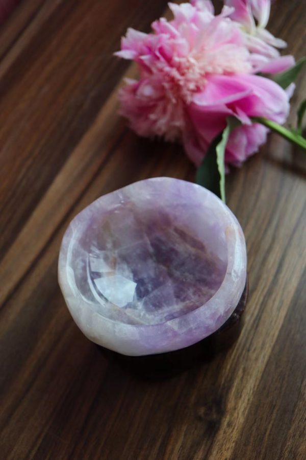 两只薰衣草色的紫水晶聚宝盆小可爱,紫气东来,浪漫温馨-菩心晶舍