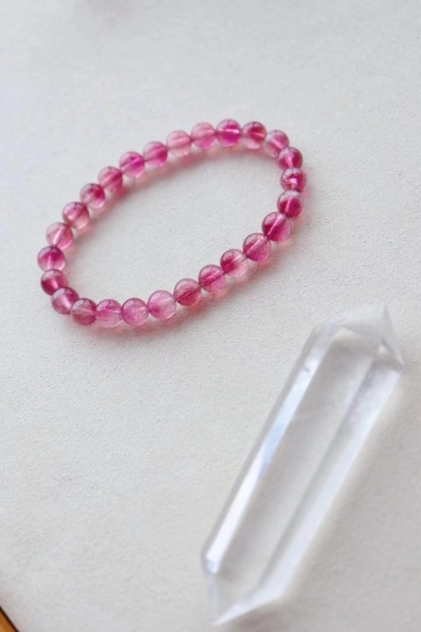 使出洪荒之力湊出了一条桃粉色碧玺聚宝盆-菩心晶舍