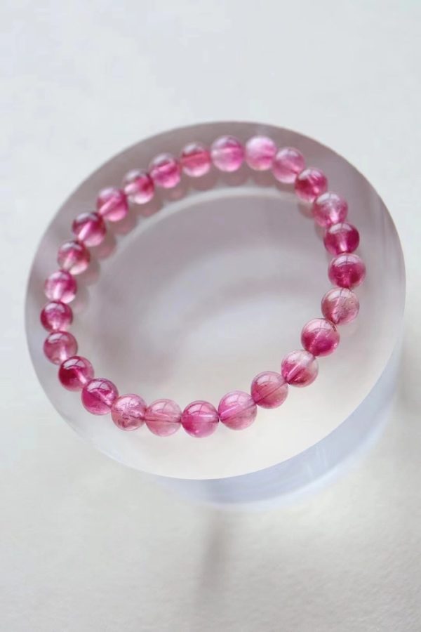 使出洪荒之力湊出了一条桃粉色碧玺聚宝盆-菩心晶舍