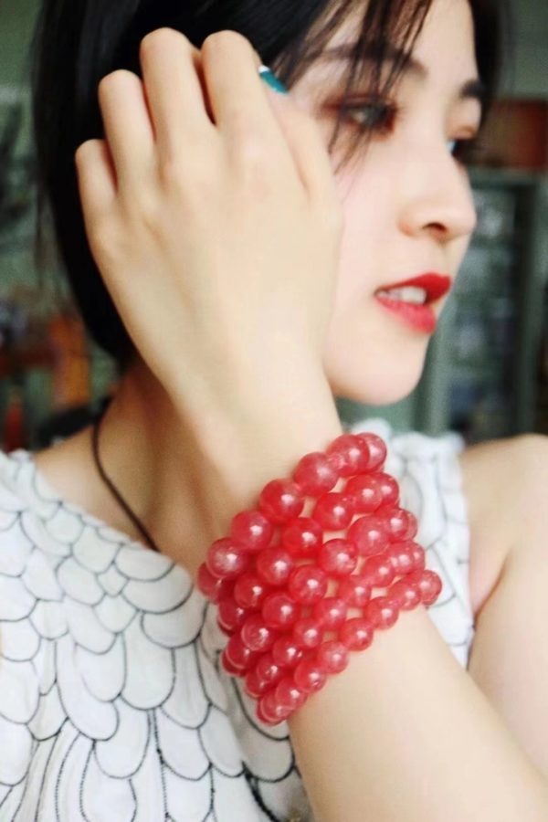 印加玫瑰红纹石,还有个小外号叫爱神小丘比特,出游必戴-菩心晶舍