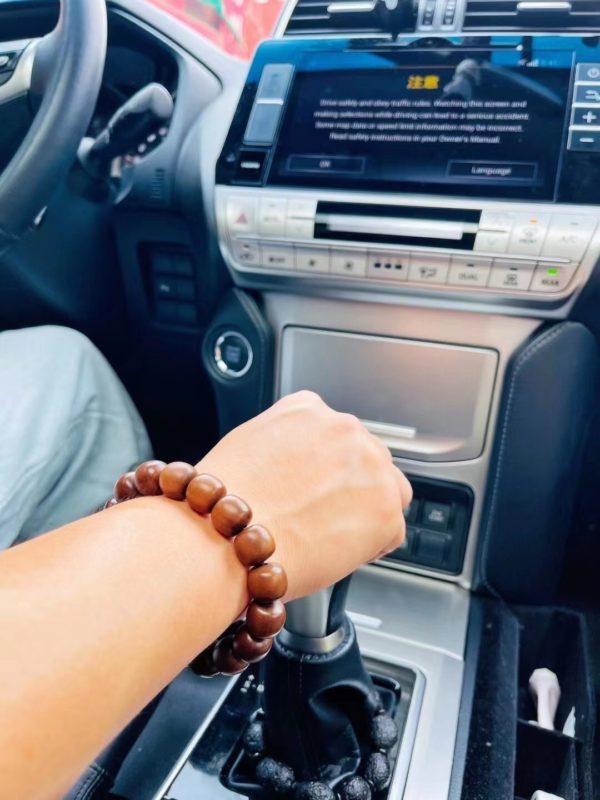 黑肉沉水老山檀,男女佩戴皆可。潮款~百搭!-菩心晶舍