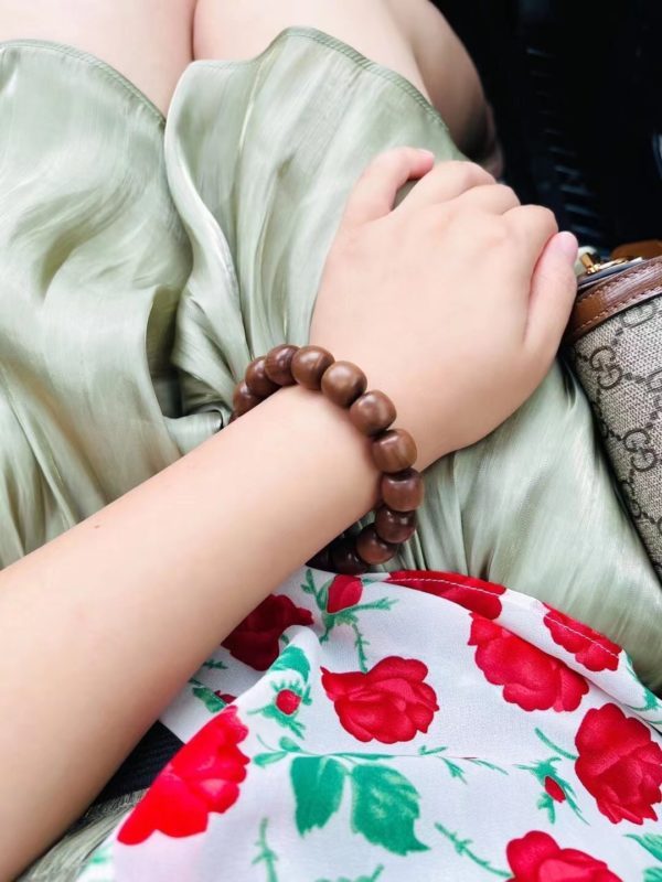 黑肉沉水老山檀,男女佩戴皆可。潮款~百搭!-菩心晶舍