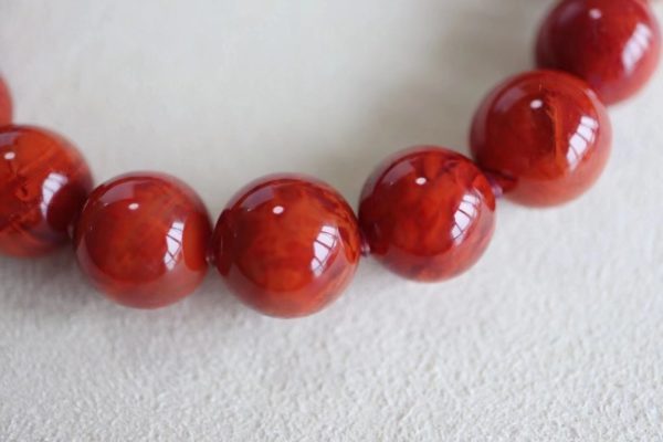 火焰纹南红玛瑙,活血养颜,吉祥、温和而美好!-菩心晶舍