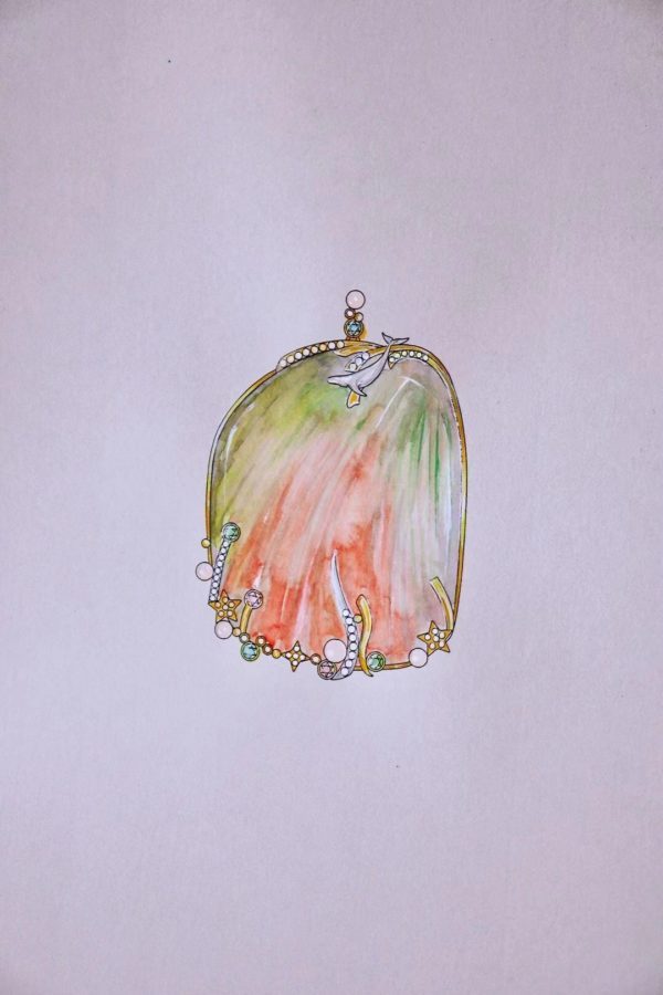 菩心晶舍斑彩石吊坠设计,今天又是一个可以许愿的日子~-菩心晶舍