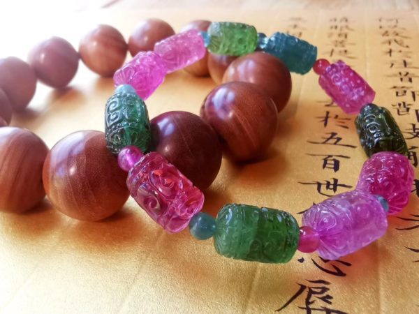 【客户返图】碧玺、黑肉老山檀、锦鲤貔貅返图,龚俊老婆发来返图-菩心晶舍