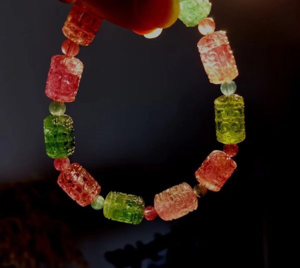 【客户返图】碧玺、黑肉老山檀、锦鲤貔貅返图,龚俊老婆发来返图-菩心晶舍