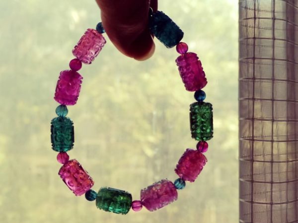 【客户返图】碧玺、黑肉老山檀、锦鲤貔貅返图,龚俊老婆发来返图-菩心晶舍