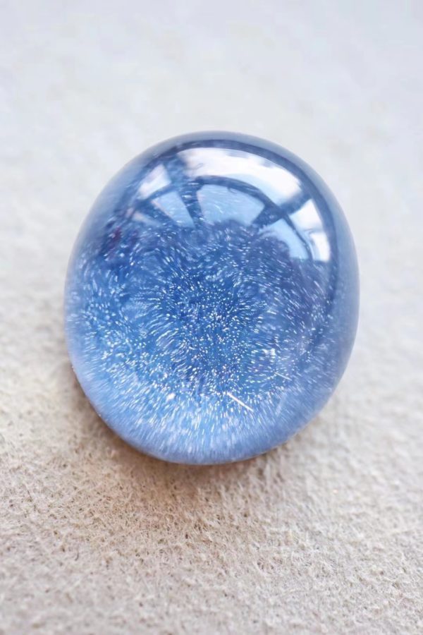 有小可爱问我,为什么蓝发晶是治愈抑郁的-菩心晶舍