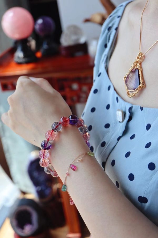 值得期许的小确幸 — 紫发晶手链-菩心晶舍