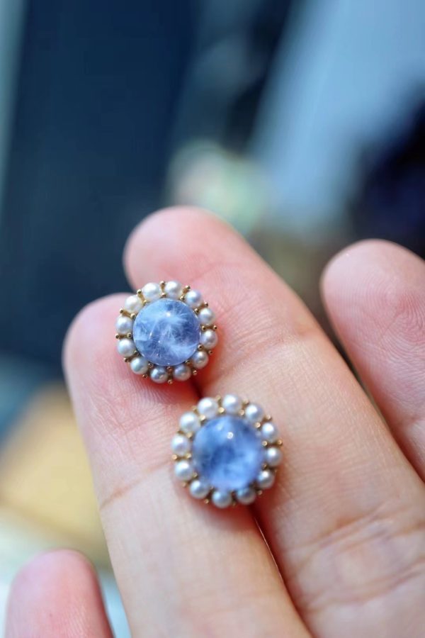 蓝发晶、蓝宝石、红宝石,仙仙的珠宝凉快下-菩心晶舍