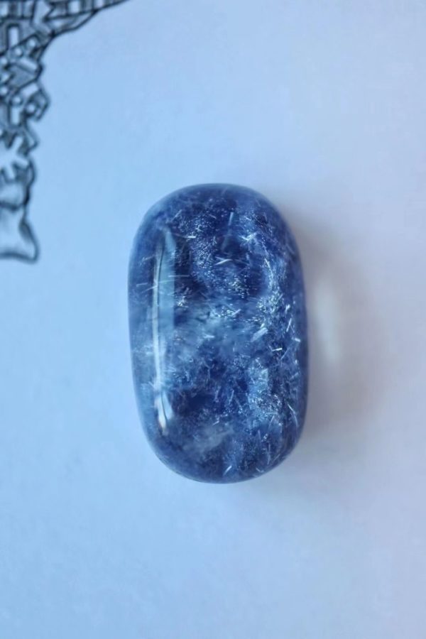 这一颗大蓝发晶,看设计图就感受到一股治愈系的凉意了-菩心晶舍