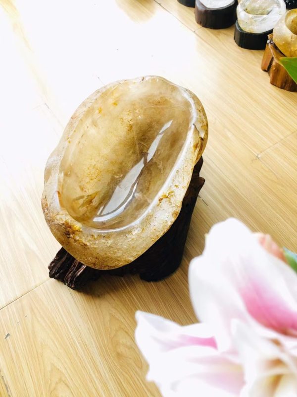 原皮白水晶聚宝盆,晶石界的爱马仕-菩心晶舍