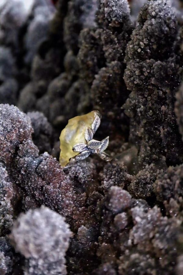 黄金陨石戒指,终于有一款新款现货了,森系,强有力的设计-菩心晶舍