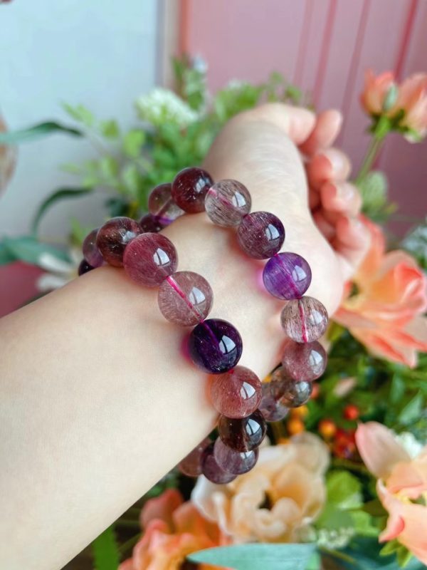 超七紫发晶,愿朝暮风景,皆得赏-菩心晶舍