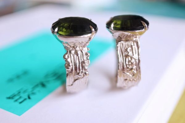 捷克陨石戒&姐妹款,有捷克陨石的加持,时时祝福各自的朝圣路!-菩心晶舍