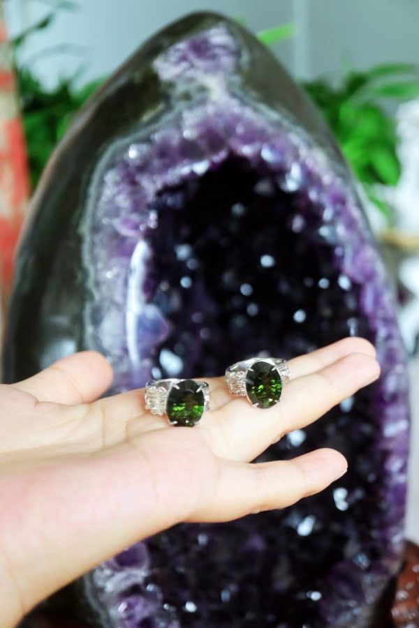 捷克陨石戒&姐妹款,有捷克陨石的加持,时时祝福各自的朝圣路!-菩心晶舍