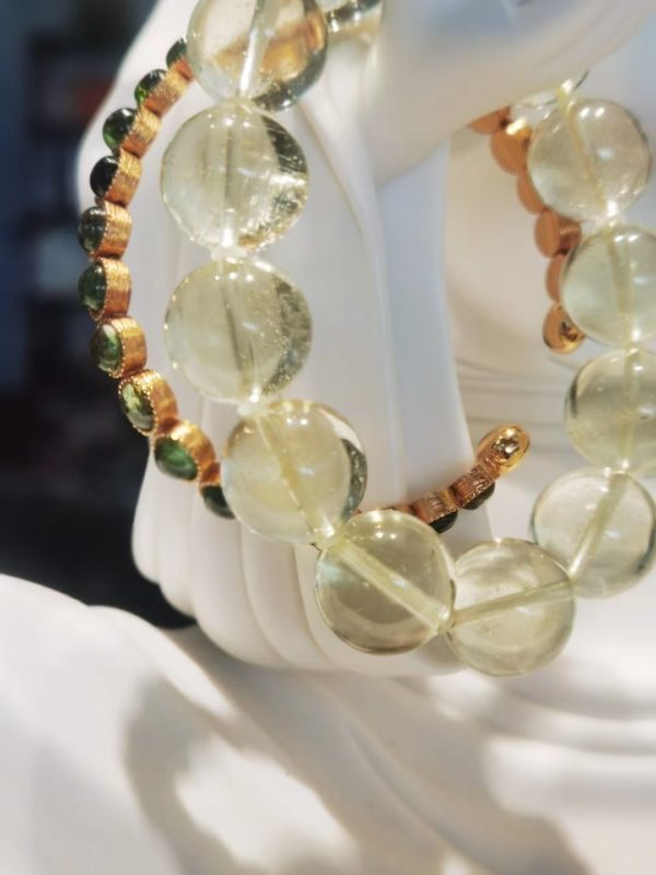 【客户返图】黄金陨石、绿碧玺返图,随手拍都充满灵性-菩心晶舍