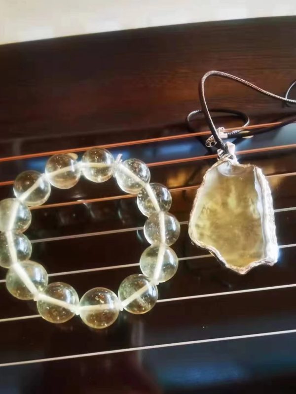 【客户返图】赛黄晶的能量与黄金陨石可以共振-菩心晶舍