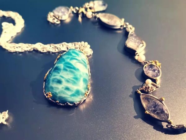 【客户返图】海纹石、斑彩石、蓝发晶返图,菩心的晶石,一直看一直美-菩心晶舍