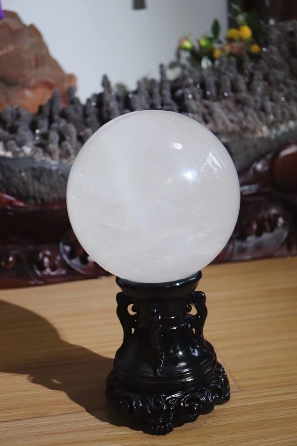 白水晶球,镇宅首选白水晶摆件-菩心晶舍