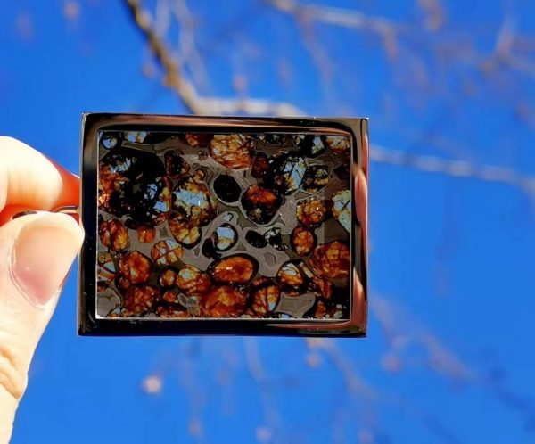 【客户返图】橄榄陨石平安无事牌返图-菩心晶舍