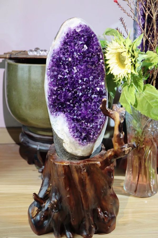 乌拉圭紫晶簇怎么挑选-菩心晶舍