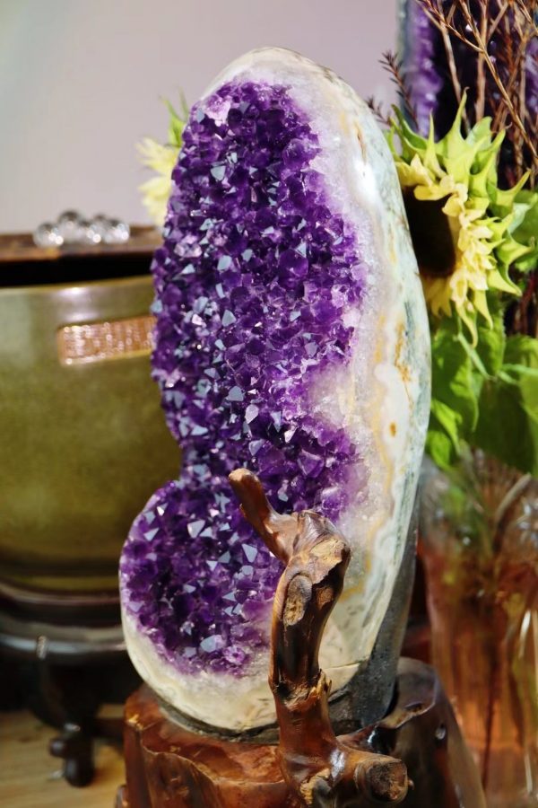 乌拉圭紫晶簇怎么挑选-菩心晶舍