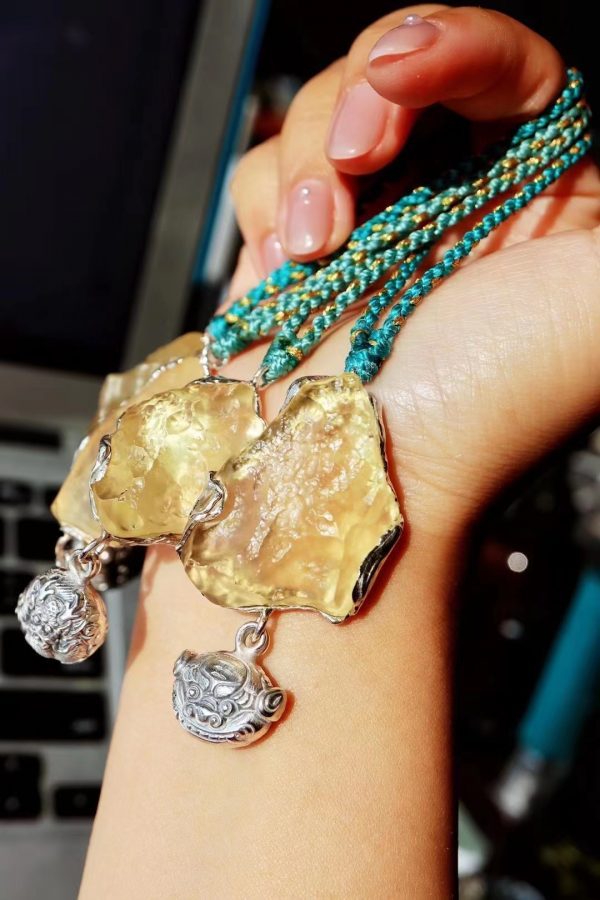 黄金陨石铃铛🔔挂绳,百搭百搭!!-菩心晶舍