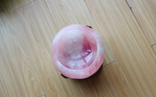 大自然创作的粉晶聚宝盆-菩心晶舍